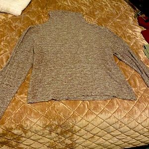 BikBok Knit Turtle Neck Raw Hem Crop